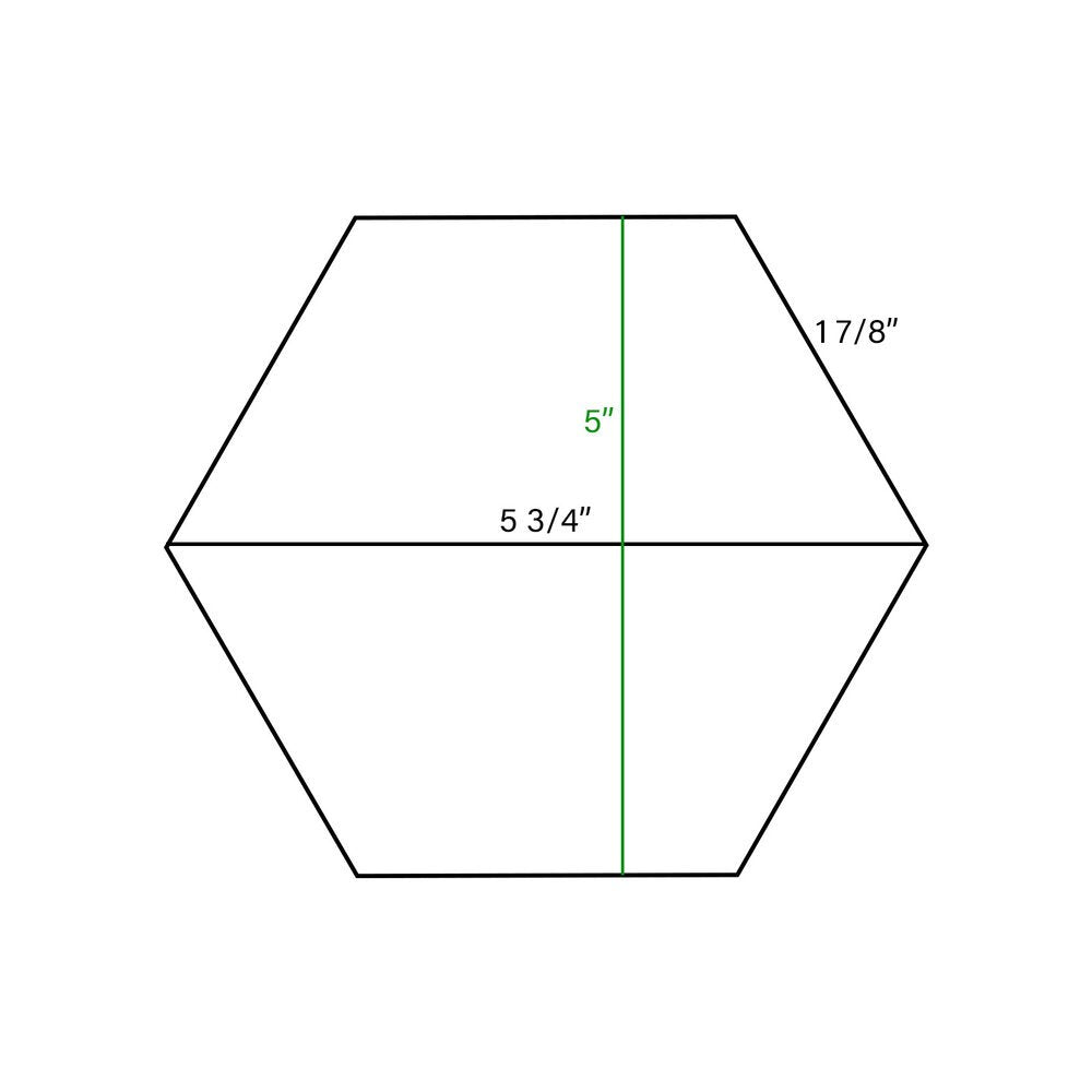 Statuary 5" Hexagon