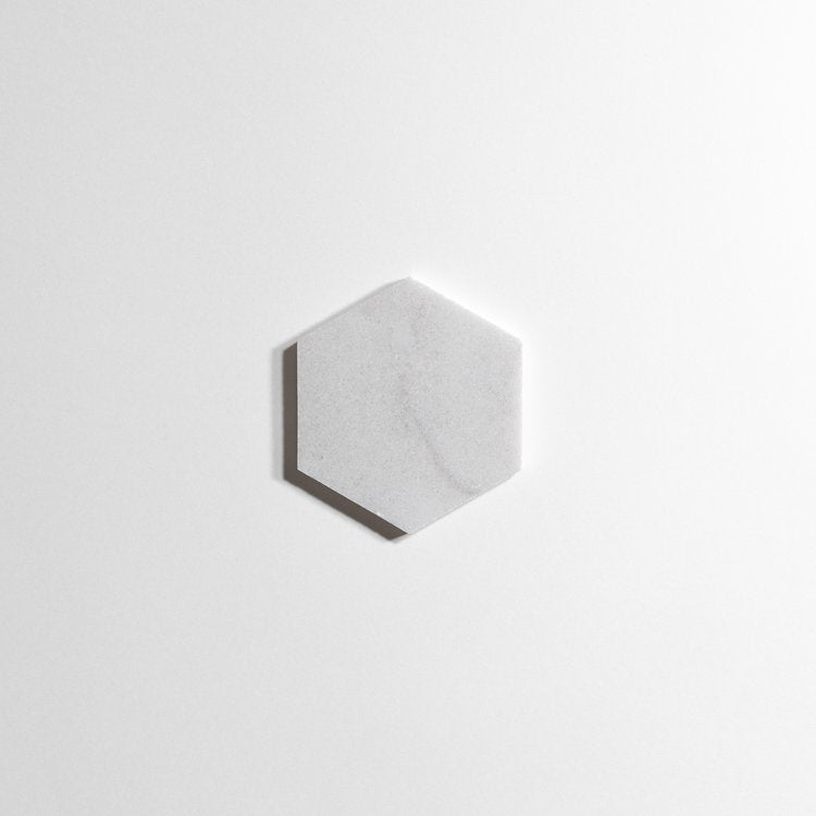 Glacier White 5" Hexagon