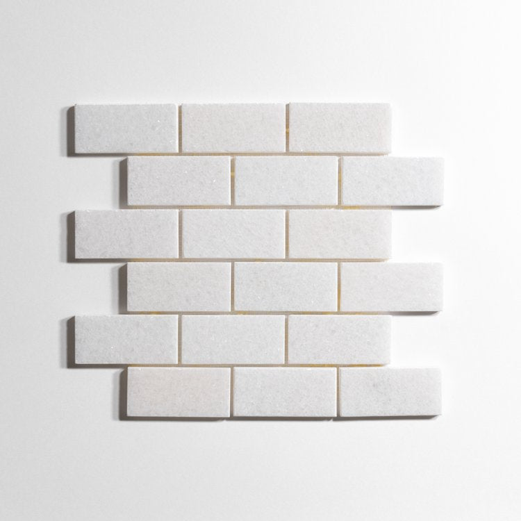 Crystal White 2" x 4" Brick