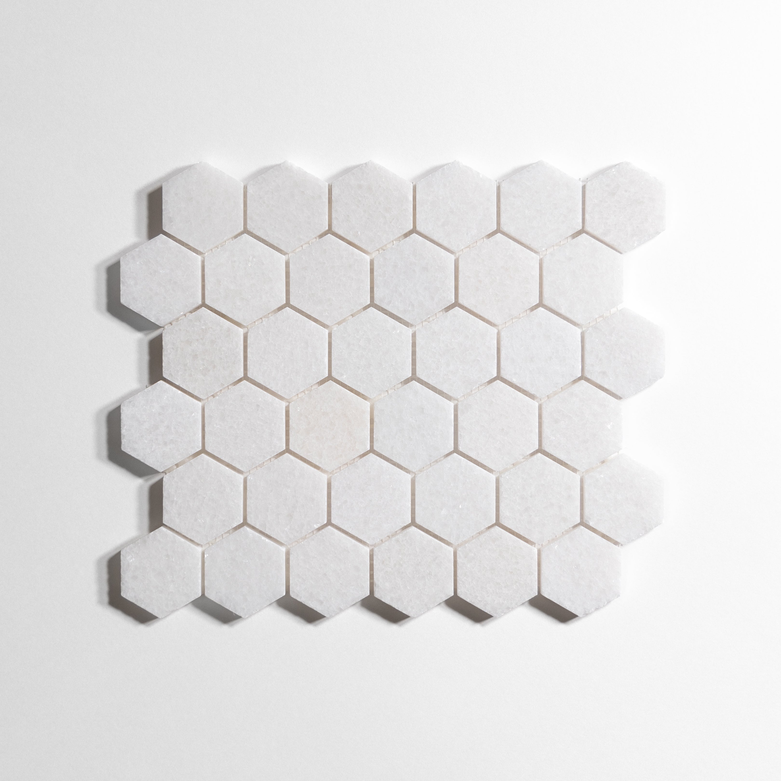 Crystal White Hexagon